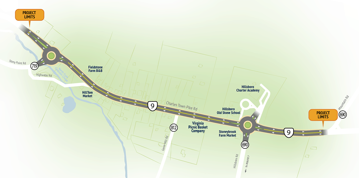Hillsboro Traffic Calming Project Map